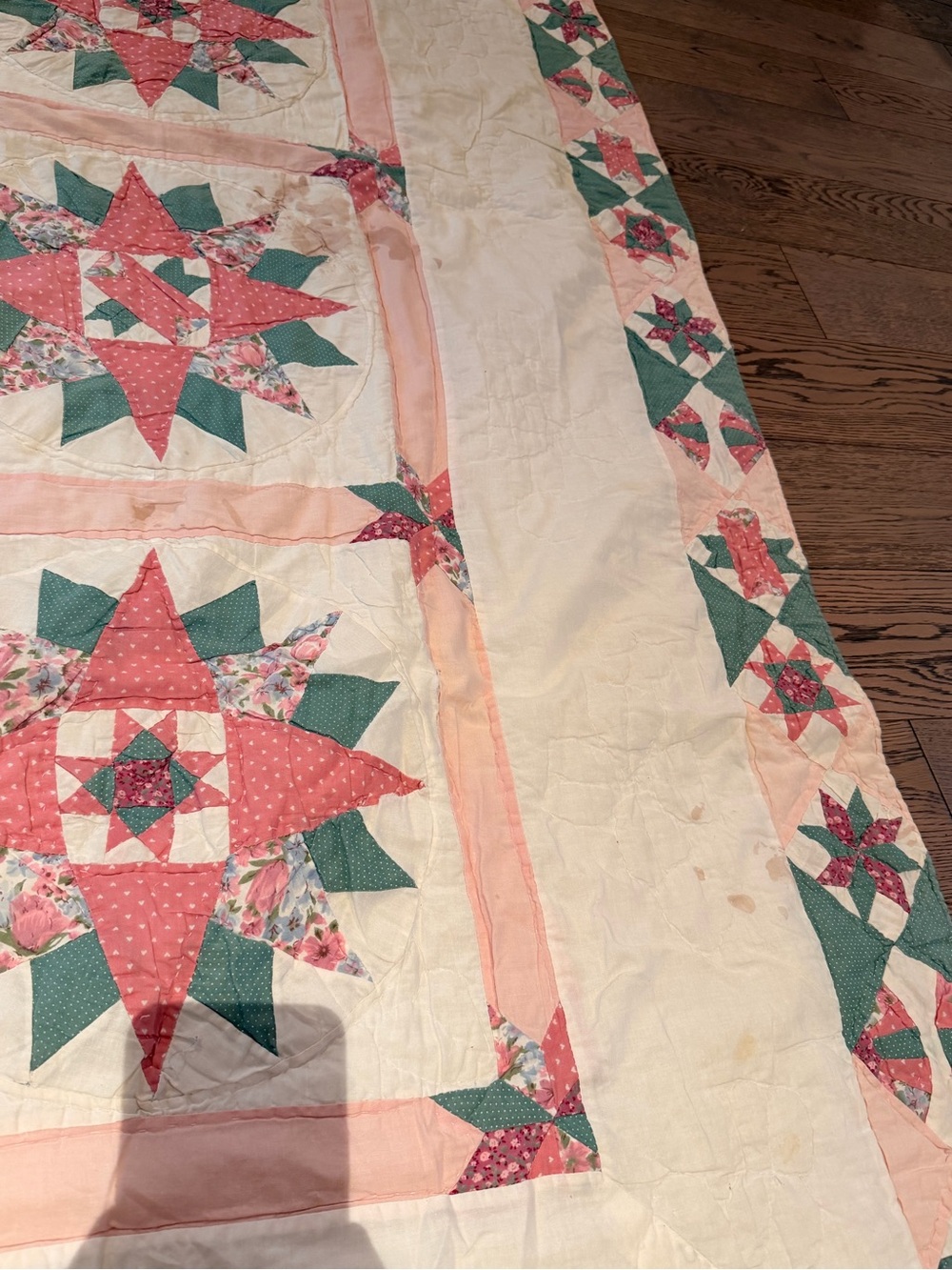 Handmade Star Patchwork Quilt - Picture 6 of 8